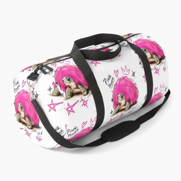 Item preview, Pink Power Fluffy Turtle with Punk Fur Shell – Bold Hand-Drawn Art designed and sold by RamyGallery.
