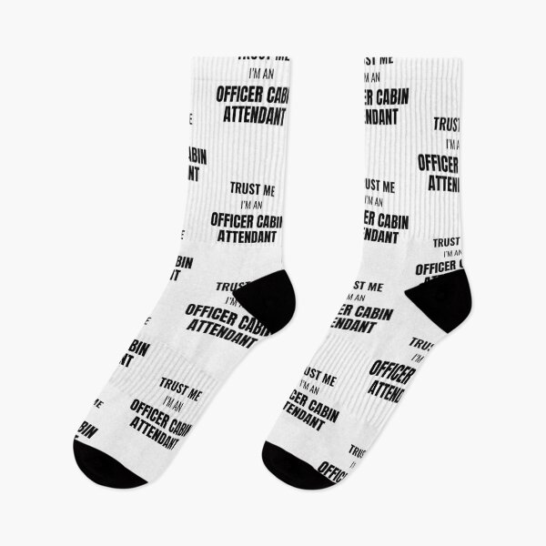 Item preview, Trust Me I'm an Officer Cabin Attendant (Black) designed and sold by ShipCrewNation.