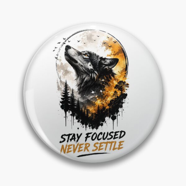 Item preview, Wolf Motivation Stay Focused Art designed and sold by Amr Siam.