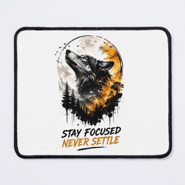 Item preview, Wolf Motivation Stay Focused Art designed and sold by Amr Siam.