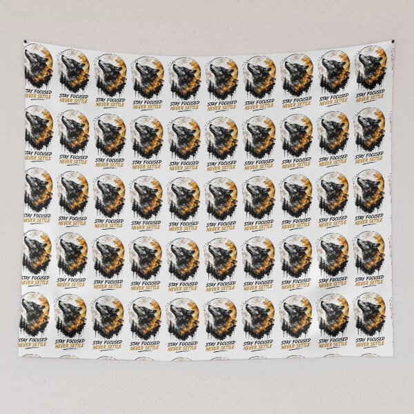 Item preview, Wolf Motivation Stay Focused Art designed and sold by Amr Siam.