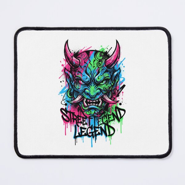 Item preview, Street Legend Neon Oni Mask designed and sold by Rahat3344.