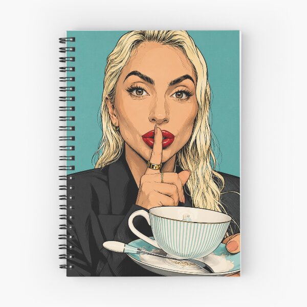 Item preview, Lady Gaga shhhhh drinks tea (fan art) designed and sold by PopCultureAndStuff.