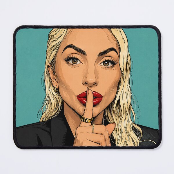 Item preview, Lady Gaga shhhhh drinks tea (fan art) designed and sold by PopCultureAndStuff.