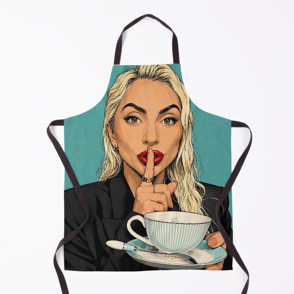 Item preview, Lady Gaga shhhhh drinks tea (fan art) designed and sold by PopCultureAndStuff.
