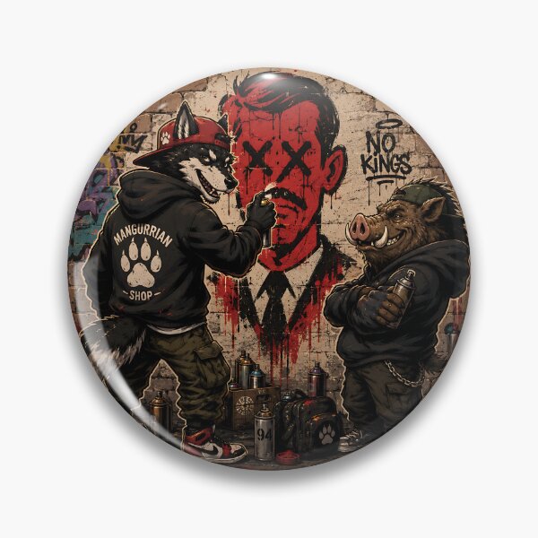 Item preview, Wolf and Boar Graffiti Art designed and sold by Mangurrian Shop.
