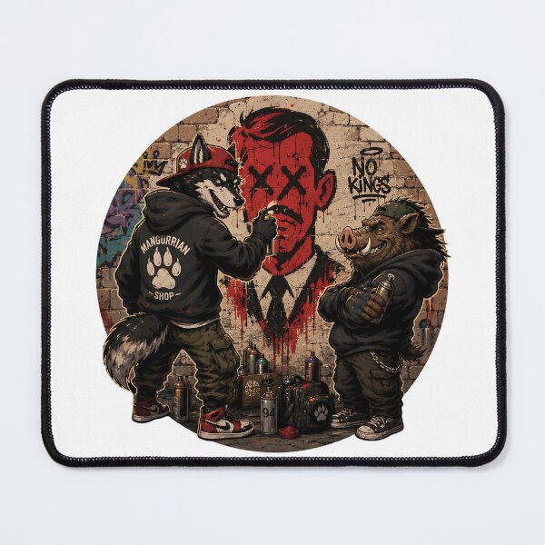 Item preview, Wolf and Boar Graffiti Art designed and sold by Mangurrian Shop.