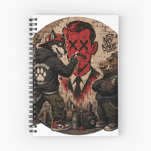 Item preview, Wolf and Boar Graffiti Art designed and sold by Mangurrian Shop.