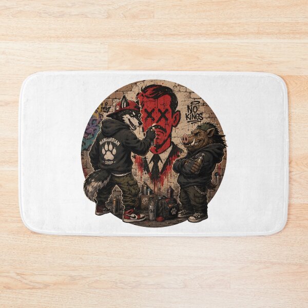 Item preview, Wolf and Boar Graffiti Art designed and sold by Mangurrian Shop.