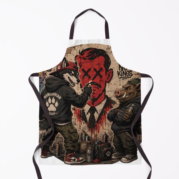 Item preview, Wolf and Boar Graffiti Art designed and sold by Mangurrian Shop.