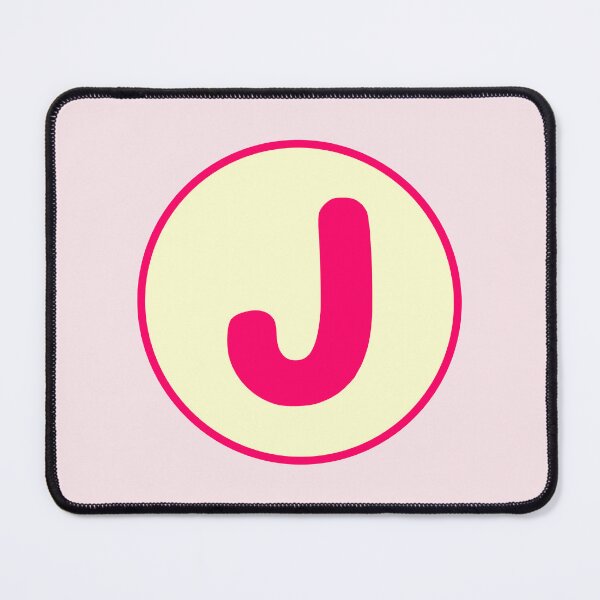 Item preview, Pink Alphabet Letter J Circle designed and sold by Jeallan Designs.