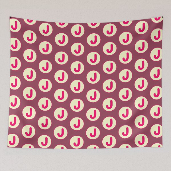 Item preview, Pink Alphabet Letter J Circle designed and sold by Jeallan Designs.