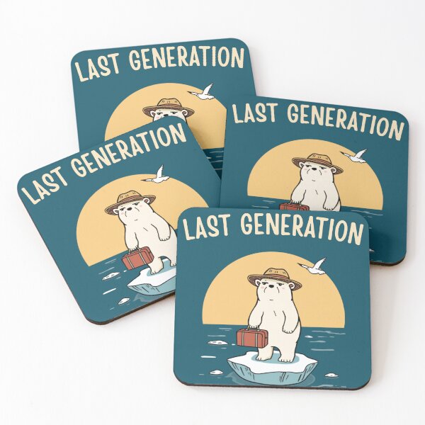 Item preview, Last Generation Polar Bear Climate Change Funny Ironic designed and sold by The Fine Print by BassAddict.