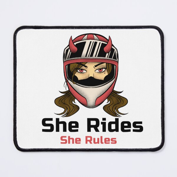 Item preview, She rides, she rules designed and sold by ORZAVA.