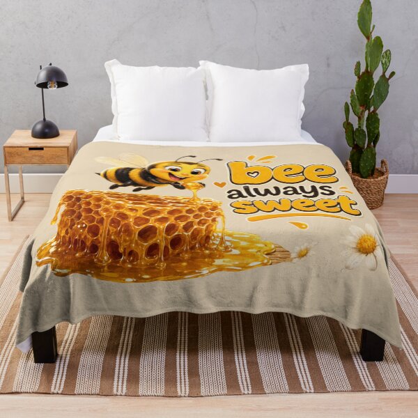 Item preview, Be Always Sweet, Little Golden Honey Bee Art designed and sold by Evelashop.