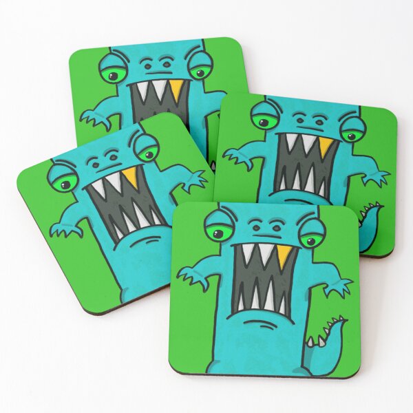 Item preview, Funny Teal Monster Screaming Graphic designed and sold by MixCreativ.
