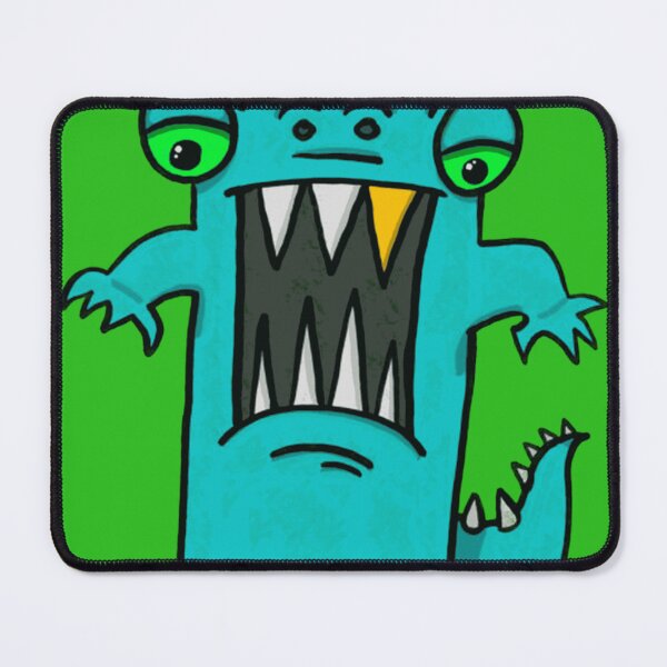 Item preview, Funny Teal Monster Screaming Graphic designed and sold by MixCreativ.