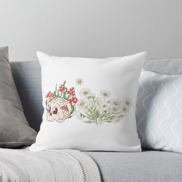 Item preview, Skull with Mushroom daisy  designed and sold by Sowaninongtdu.
