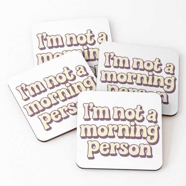 Item preview, I'm NOT A Morning Person! designed and sold by Ink And Inspire.