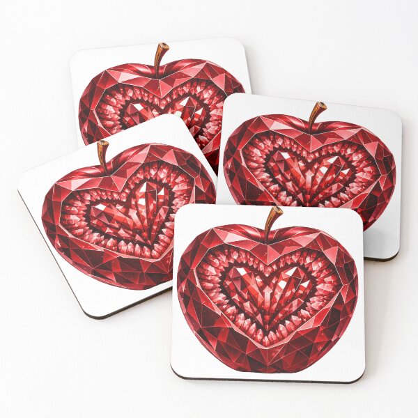 Item preview, Red Gemstone Apple designed and sold by wordspixies.