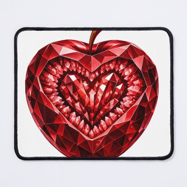 Item preview, Red Gemstone Apple designed and sold by wordspixies.