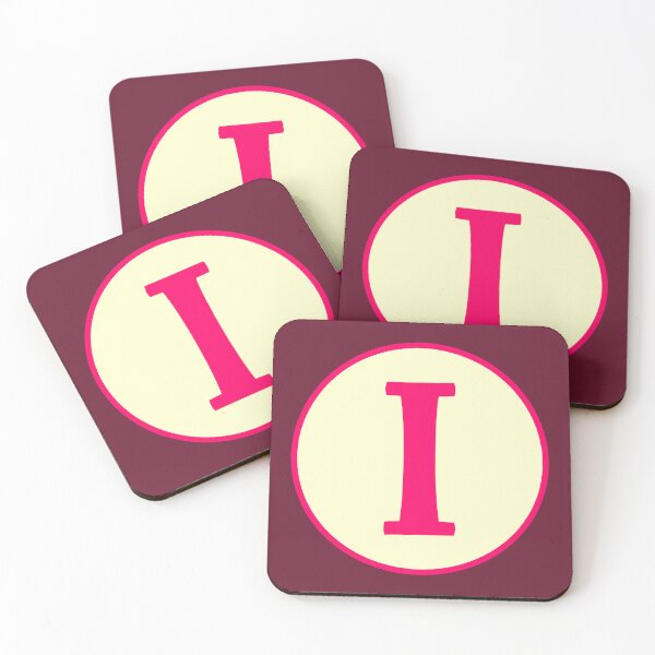 Item preview, Pink Alphabet Letter I Circle designed and sold by Jeallan Designs.