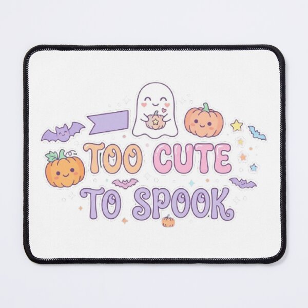 Item preview, Too Cute To Spook Cute Ghost T-Shirt | Kawaii Spooky Typography | Pastel Cute Graphic Tee designed and sold by Faisal Shah.