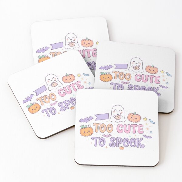 Item preview, Too Cute To Spook Cute Ghost T-Shirt | Kawaii Spooky Typography | Pastel Cute Graphic Tee designed and sold by Faisal  Shah.