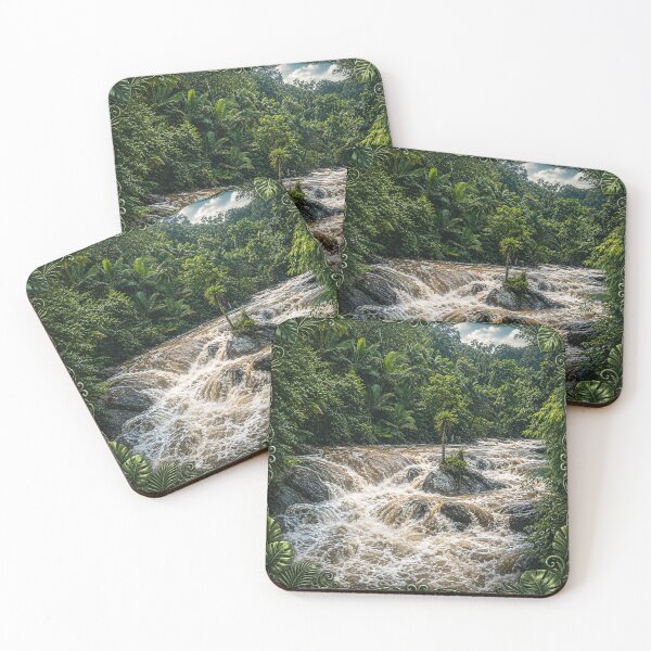 Item preview, Raging RIVER (danger!) In El Yunque Rainforest - Puerto Rico designed and sold by www.elyunqueprints.store.