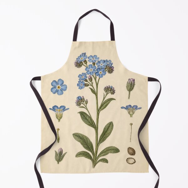 Item preview, Forget-Me-Not Anatomical Botanical Plate designed and sold by NuvoraNest.
