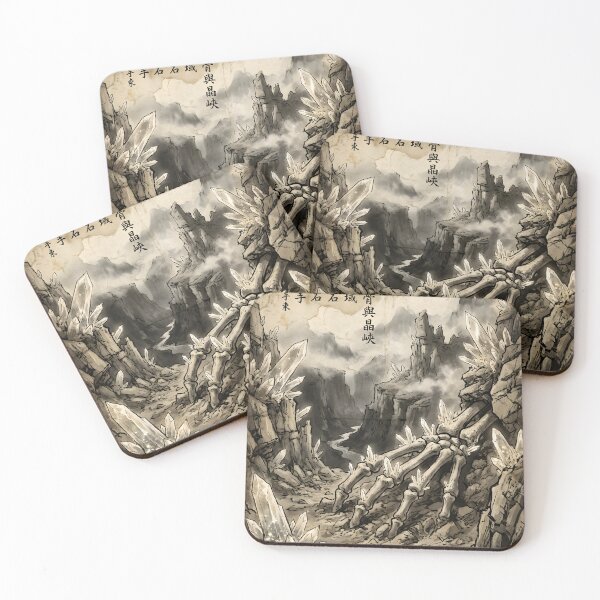 Item preview, The Titan’s Crystal Grave Sumi-e Ink Wash designed and sold by DuckOddity.