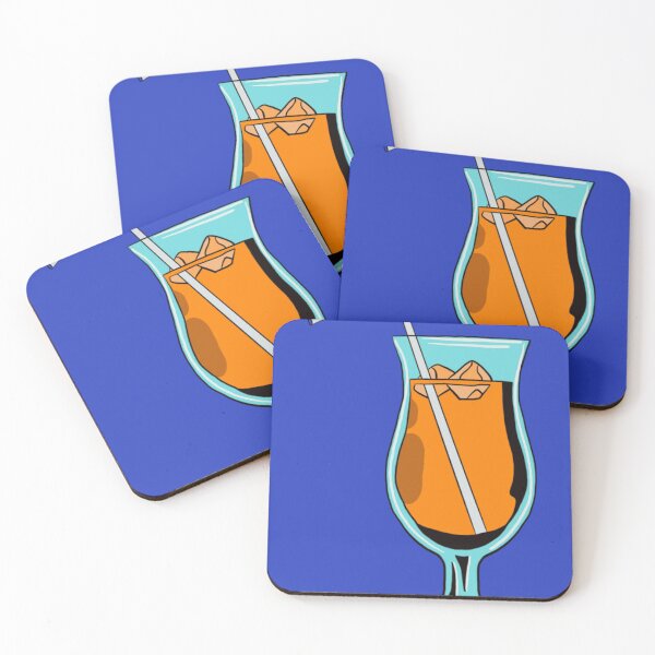 Item preview, Cartoon Iced Orange Juice in Hurricane Glass designed and sold by ArtVibeArty.