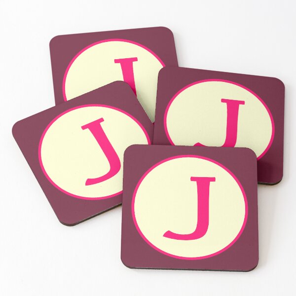 Item preview, Pink Alphabet Letter J Circle designed and sold by Jeallan Designs.