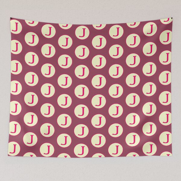 Item preview, Pink Alphabet Letter J Circle designed and sold by Jeallan Designs.