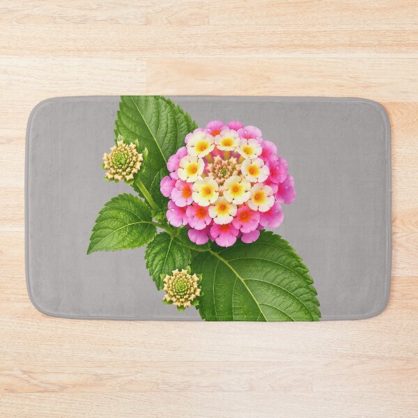 Item preview, Colorful Pink and Yellow Lantana Flower Botanical Design designed and sold by Nawi32.