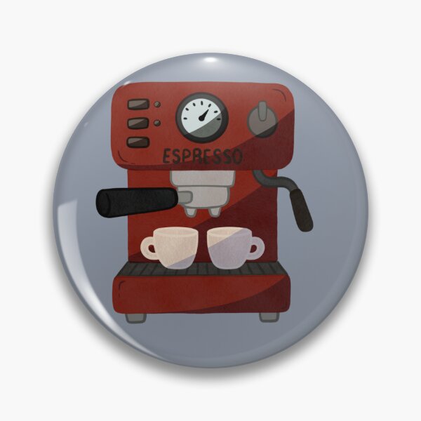 Item preview, Cute Retro Espresso Machine | Coffee Lover Illustration designed and sold by Juuls-Art.