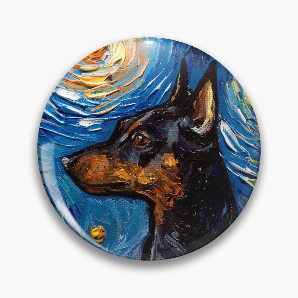 Item preview, Miniature Pinscher Night designed and sold by AjaTrier.