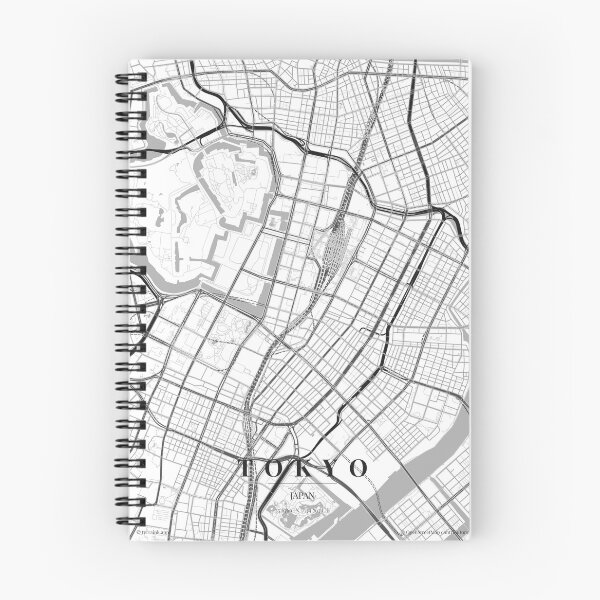 Item preview, Tokyo Black White City Map Poster, Minimal Street Map Wall Art designed and sold by LASTIQUE-dd.