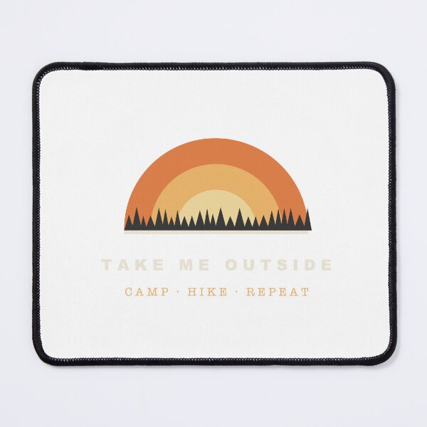 Item preview, Take Me Outside - Retro Sunset Camping Hiking designed and sold by Spraxl.