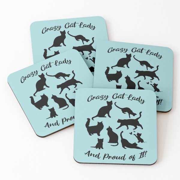 Item preview, Crazy Cat Lady and Proud of It | Funny Cat Lover Gift Design designed and sold by Sachie's Studio.