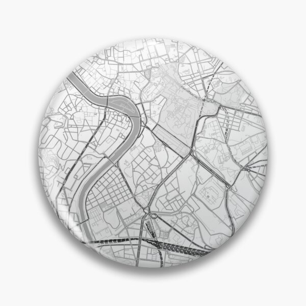 Item preview, Rome Black White City Map Poster, Minimal Street Map Wall Art designed and sold by LASTIQUE-dd.