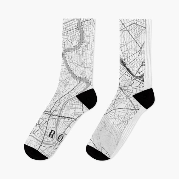 Item preview, Rome Black White City Map Poster, Minimal Street Map Wall Art designed and sold by LASTIQUE-dd.