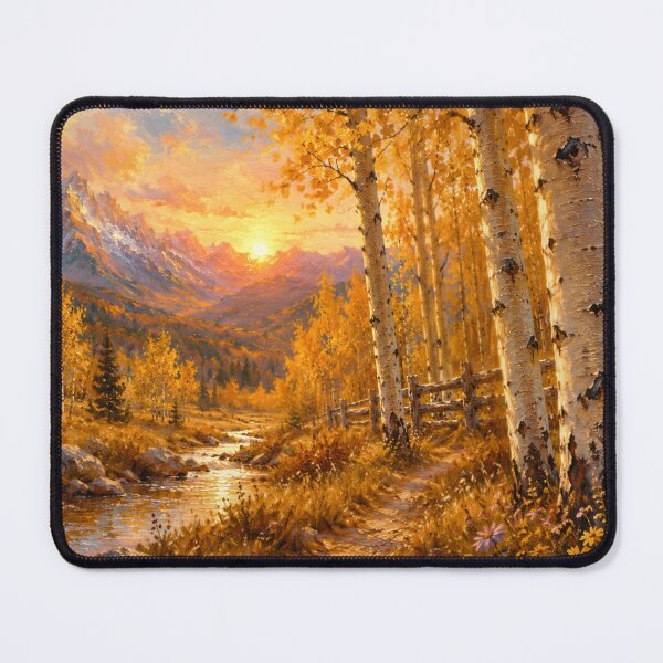 Item preview, Golden Silence: Aspen Valley at Sunset designed and sold by Sanctum Icons.