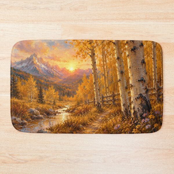 Item preview, Golden Silence: Aspen Valley at Sunset designed and sold by Sanctum Icons.