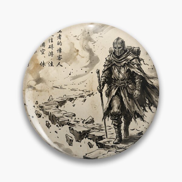 Item preview, The Masked Wanderer of the Void Sumi-e Ink Wash designed and sold by DuckOddity.