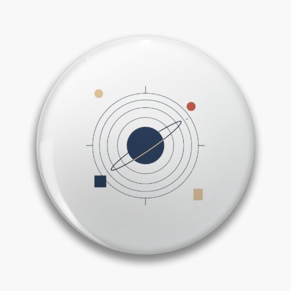 Item preview, Minimalist Saturn Planet Line Art Space Illustration designed and sold by ByKayaPrints.