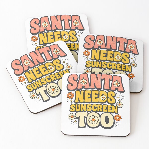 Item preview, Santa Needs Sunscreen Too Christmas In July Design T-Shirt | Funny Summer Santa Graphic Gift designed and sold by Trendably.