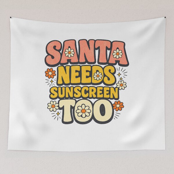 Item preview, Santa Needs Sunscreen Too Christmas In July Design T-Shirt | Funny Summer Santa Graphic Gift designed and sold by Trendably.