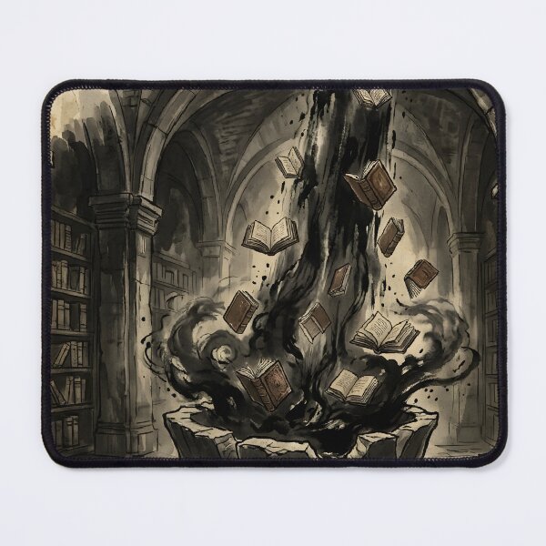 Item preview, The Waterfall of Infinite Knowledge Sumi-e Ink Wash designed and sold by DuckOddity.