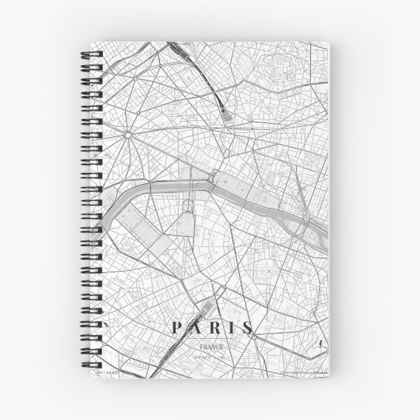 Item preview, Paris Black White City Map Poster, Minimal Street Map Wall Art designed and sold by LASTIQUE-dd.